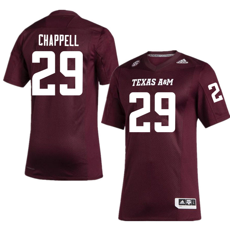 Men #29 Tyreek Chappell Texas A&M Aggies College Football Jerseys Sale-Maroon